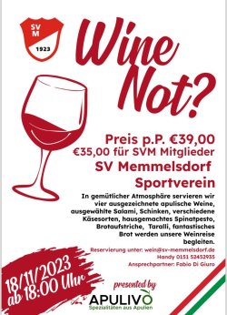 Weintasting am 18.11.2023